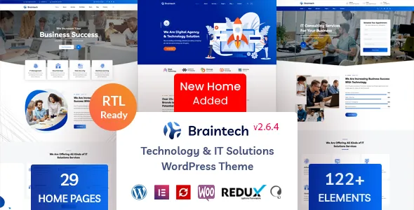 Braintech - Technology & IT Solutions WordPress Theme