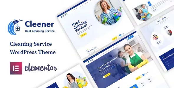 Cleener - Cleaning Services WordPress Theme