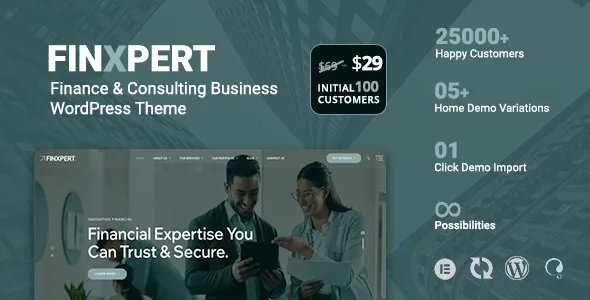 Finxpert - Finance & Consulting Business WordPress Theme