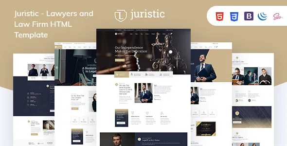 Juristic - Lawyers and Law Firm HTML Template