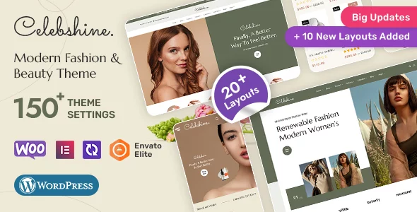 Celebshine - Multi-purpose WooCommerce Theme for Fashion & Beauty