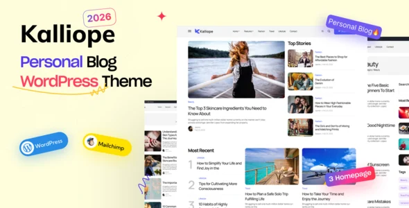 Kalliope - Modern Blog WordPress Theme