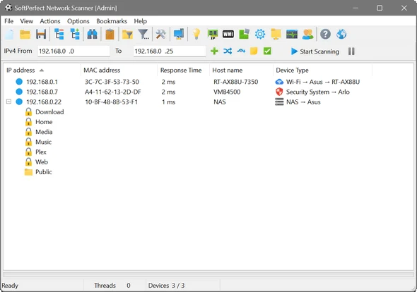 SoftPerfect Network Scanner Portable - Fast IPv4/IPv6 Scanning