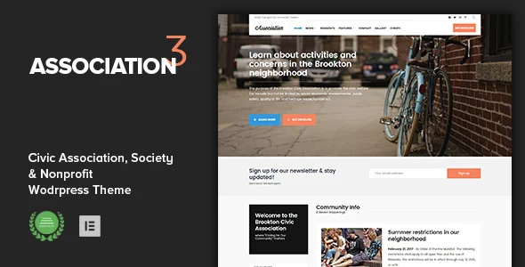 Association - Civic and Third Sector Nonprofit WordPress Theme