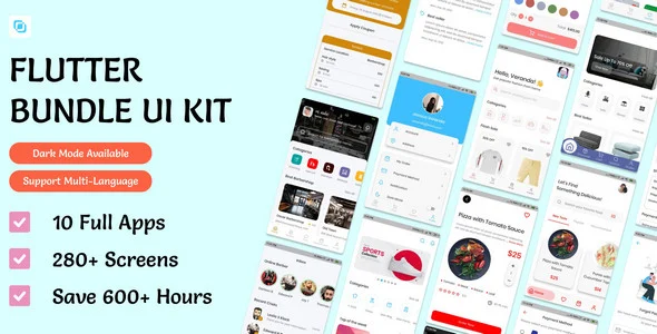 Flutima - Flutter UI Ultimate Bundle Kit