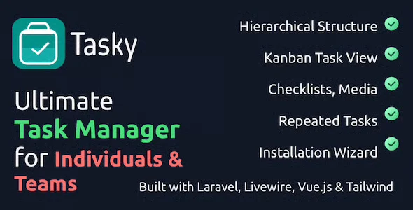 Tasky - Complete Task Management Solution