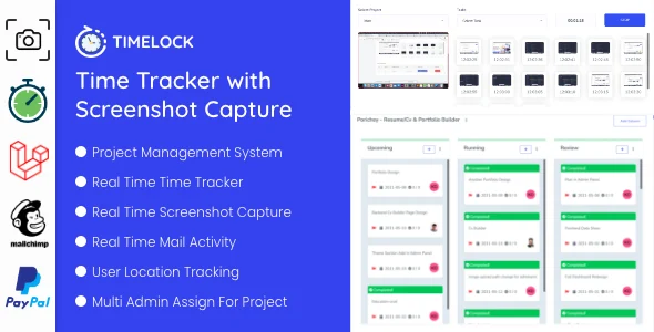 Timelock - Project Management System with Screenshot Capture