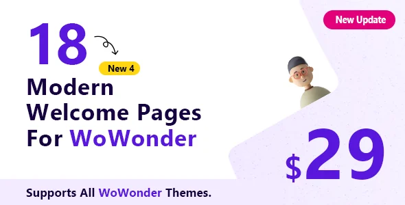 Wonderful - The Ultimate Welcome Page Themes for WoWonder