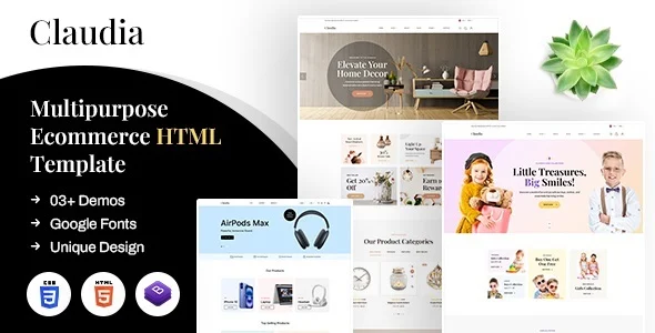 Claudia - Multipurpose Ecommerce HTML Template
