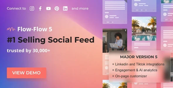 Social Stream for WordPress - Add Facebook Instagram Twitter Youtube Feed to WordPress Website