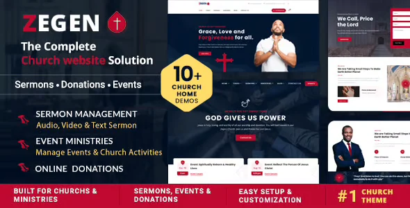 Zegen - Church WordPress Theme