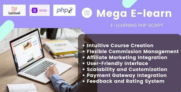 Mega E-Learn - E-Learning PHP Script