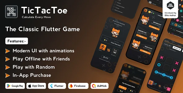 Tic Tac Toe - The Classic Flutter Tic Tac Toe Game