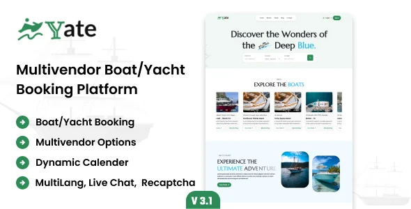 Yate - Boat/Yacht Booking Platform