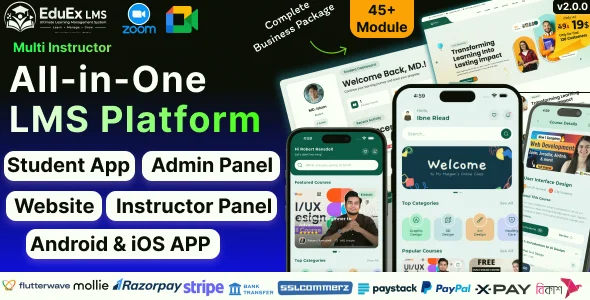 EduEx - The Ultimate Learning Management System (LMS) with Flutter Mobile App