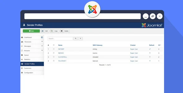 JoomSMS - Send SMS / Text Messages Campaigns via Joomla