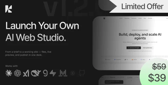 Krikkit - AI Website Builder SaaS Platform for Prompt-Based Site Generation