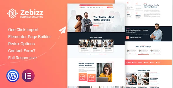 Zebizz - Business Consulting PHP Template
